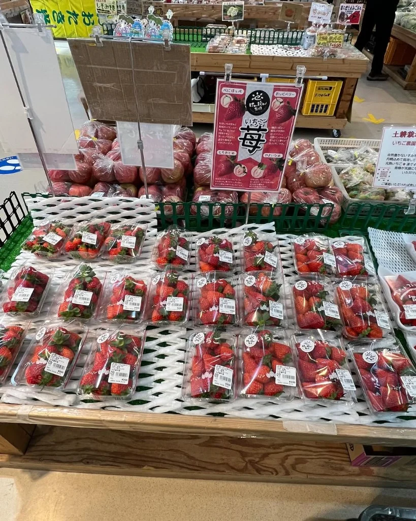 道の駅たけゆらの里 いちご・農産物の直売